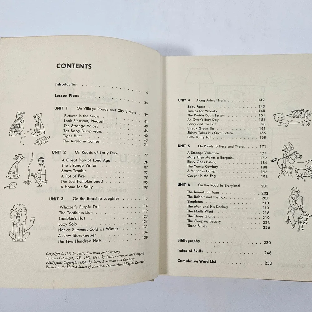New More Streets and Roads Teacher Edition 1956 Basic Readers 3rd Grade Book